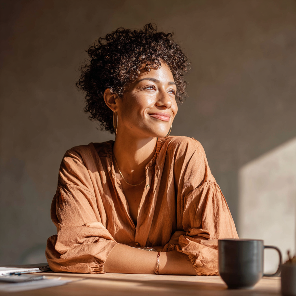 Relaxed business owner enjoying the freedom of automation