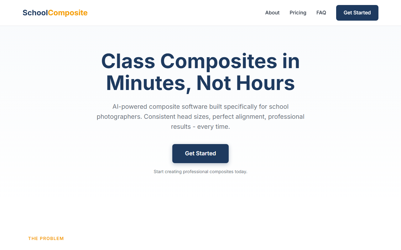 School Composite Maker website screenshot